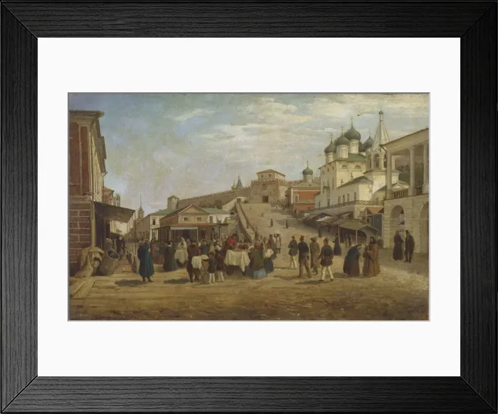 Framed Print : View of Nizhny Novgorod, 1867. Artist: Vereshchagin, Pyotr Petrovich (1836-1886) Framed Print : View of Nizhny Novgorod, 1867. Artist: Vereshchagin, Pyotr Petrovich (1836-1886)
