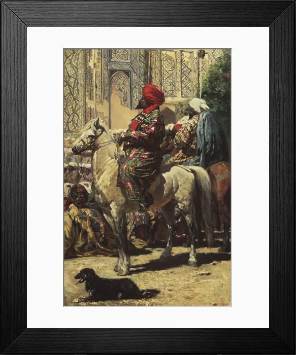 Framed Print : A horseman in Samarkand, 1872. Artist: Vereshchagin, Vasili Vasilyevich (1842-1904) Framed Print : A horseman in Samarkand, 1872. Artist: Vereshchagin, Vasili Vasilyevich (1842-1904)