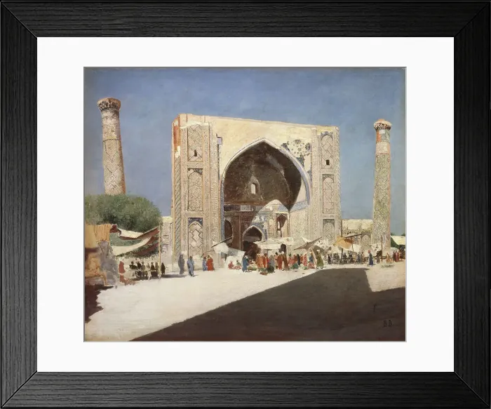 Framed Print : Samarkand, 1869-1870. Artist: Vereshchagin, Vasili Vasilyevich (1842-1904) Framed Print : Samarkand, 1869-1870. Artist: Vereshchagin, Vasili Vasilyevich (1842-1904)