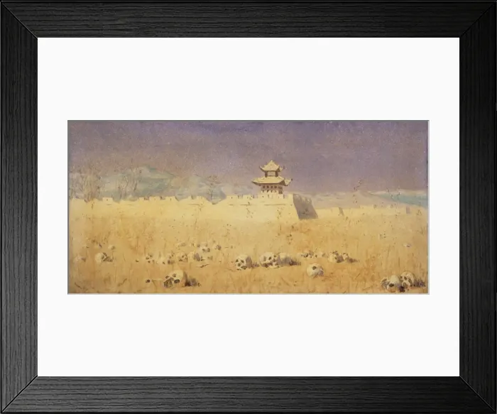 Framed Print : Ruins in Chuguchak, Xinjiang, 1869. Artist: Vereshchagin, Vasili Vasilyevich (1842-1904) Framed Print : Ruins in Chuguchak, Xinjiang, 1869. Artist: Vereshchagin, Vasili Vasilyevich (1842-1904)