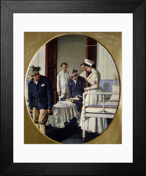 Framed Print : In a Military Hospital, 1901. Artist: Vereshchagin, Vasili Vasilyevich (1842-1904) Framed Print : In a Military Hospital, 1901. Artist: Vereshchagin, Vasili Vasilyevich (1842-1904)