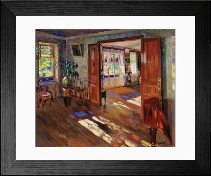 Framed Print : In a house, 1914. Artist: Vinogradov, Sergei Arsenyevich (1869-1938) Framed Print : In a house, 1914. Artist: Vinogradov, Sergei Arsenyevich (1869-1938)