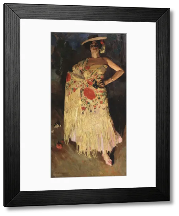 Framed Print : A dancer, 1903. Artist: Vinogradov, Sergei Arsenyevich (1869-1938) Framed Print : A dancer, 1903. Artist: Vinogradov, Sergei Arsenyevich (1869-1938)