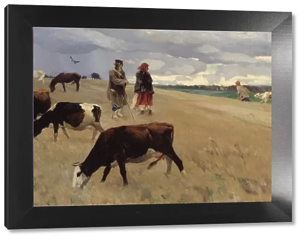 On the Stubblefield, 1896. Artist: Vinogradov, Sergei Arsenyevich (1869-1938)