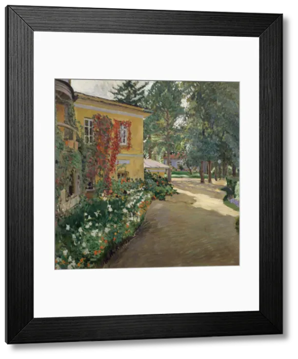 Framed Print : In a country estate, 1910. Artist: Vinogradov, Sergei Arsenyevich (1869-1938) Framed Print : In a country estate, 1910. Artist: Vinogradov, Sergei Arsenyevich (1869-1938)