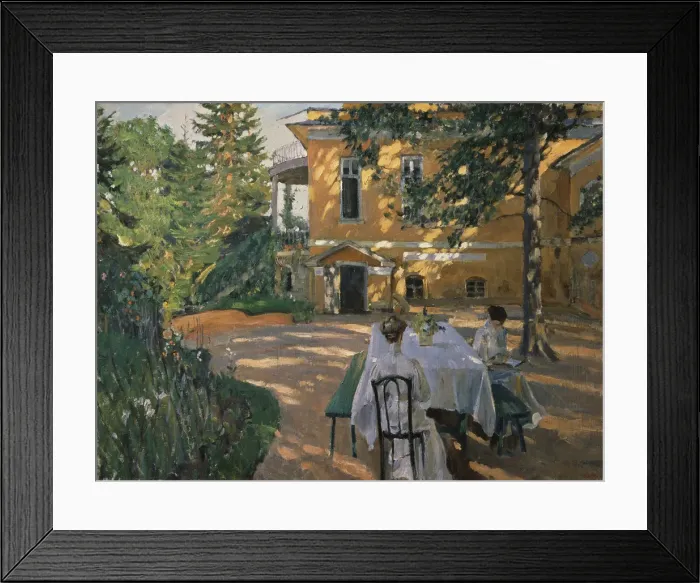 Framed Print : In summer, 1909. Artist: Vinogradov, Sergei Arsenyevich (1869-1938) Framed Print : In summer, 1909. Artist: Vinogradov, Sergei Arsenyevich (1869-1938)