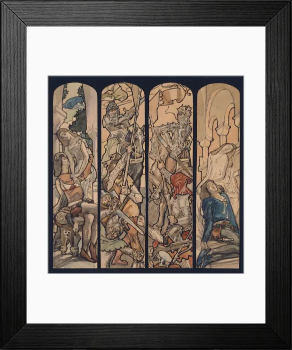 Framed Print : Romeo and Juliet, 1900s. Artist: Vrubel, Mikhail Alexandrovich (1856-1910) Framed Print : Romeo and Juliet, 1900s. Artist: Vrubel, Mikhail Alexandrovich (1856-1910)
