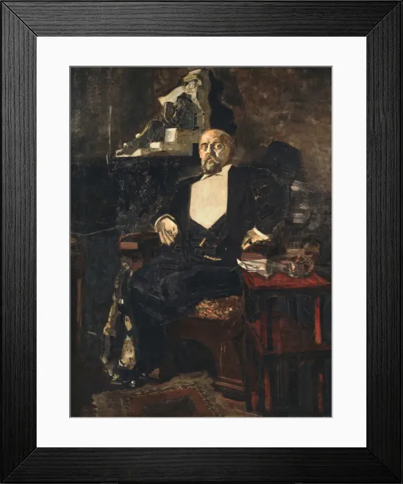 Framed Print : Portrait of the Founder of the first Russian Private Opera Savva Mamontov (1841-1918), 1897. Artist: Vrubel, Mikhail Alexandrovich (1856-1910) Framed Print : Portrait of the Founder of the first Russian Private Opera Savva Mamontov (1841-1918), 1897. Artist: Vrubel, Mikhail Alexandrovich (1856-1910)