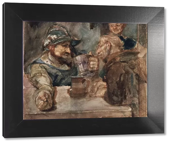 Over a Beer Tankard, 1883. Artist: Vrubel, Mikhail Alexandrovich (1856-1910)