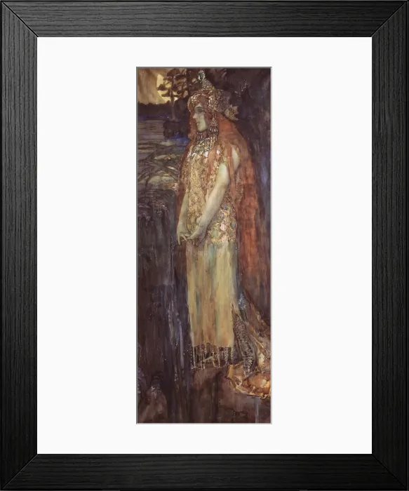 Framed Print : Singer Nadezhda Zabela-Vrubel as Princess Volkhova in the opera Sadko by N. Rimsky-Korsakov, 1898. Artist: Vrubel, Mikhail Alexandrovich (1856-1910) Framed Print : Singer Nadezhda Zabela-Vrubel as Princess Volkhova in the opera Sadko by N. Rimsky-Korsakov, 1898. Artist: Vrubel, Mikhail Alexandrovich (1856-1910)