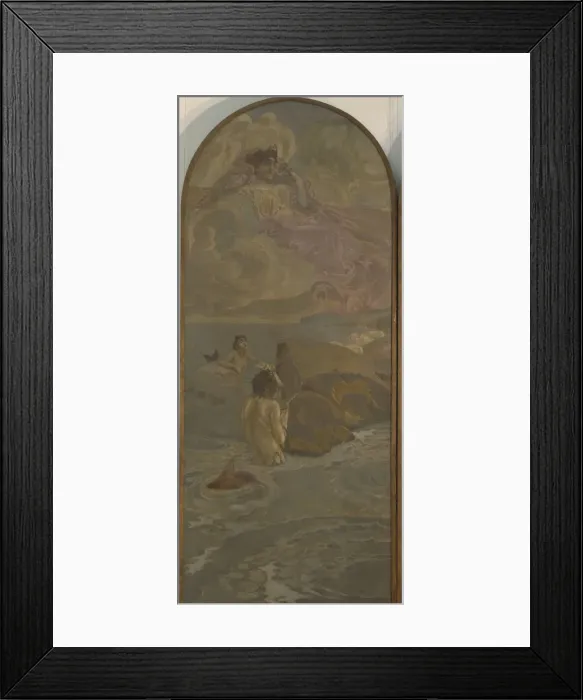Framed Print : Juno (Triptych The Judgment of Paris), 1893. Artist: Vrubel, Mikhail Alexandrovich (1856-1910) Framed Print : Juno (Triptych The Judgment of Paris), 1893. Artist: Vrubel, Mikhail Alexandrovich (1856-1910)