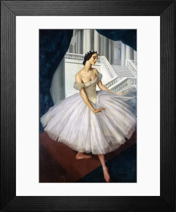 Framed Print : Portrait of the ballerina Anna Pavlova (1881-1931), 1924. Artist: Yakovlev, Alexander Yevgenyevich (1887-1938) Framed Print : Portrait of the ballerina Anna Pavlova (1881-1931), 1924. Artist: Yakovlev, Alexander Yevgenyevich (1887-1938)