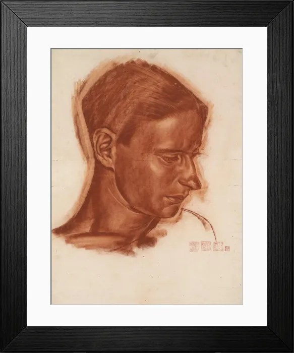 Framed Print : Portrait of the artist Vasily Shukhaev (1887-1973), End 1910s. Artist: Yakovlev, Alexander Yevgenyevich (1887-1938) Framed Print : Portrait of the artist Vasily Shukhaev (1887-1973), End 1910s. Artist: Yakovlev, Alexander Yevgenyevich (1887-1938)
