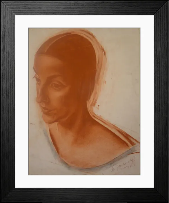 Framed Print : Ballerina Alexandra Balashova (1887-1979), 1923. Artist: Yakovlev, Alexander Yevgenyevich (1887-1938)