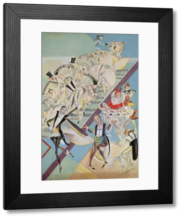 Framed Print : Stage design for the operetta Girofle-Giroflia by Ch. Lecocq, 1922. Artist: Yakulov, Georgi Bogdanovich (1884-1928) Framed Print : Stage design for the operetta Girofle-Giroflia by Ch. Lecocq, 1922. Artist: Yakulov, Georgi Bogdanovich (1884-1928)