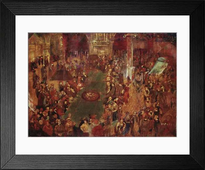 Framed Print : Monte Carlo. Artist: Yakulov, Georgi Bogdanovich (1884-1928) Framed Print : Monte Carlo. Artist: Yakulov, Georgi Bogdanovich (1884-1928)
