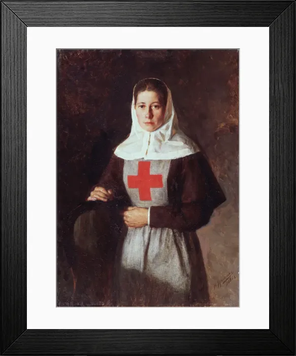 Framed Print : A nurse, 1886. Artist: Yaroshenko, Nikolai Alexandrovich (1846-1898) Framed Print : A nurse, 1886. Artist: Yaroshenko, Nikolai Alexandrovich (1846-1898)