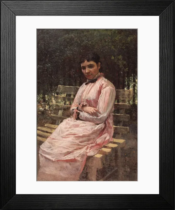 Framed Print : In a park. (Portrait of the artists wife). Artist: Yaroshenko, Nikolai Alexandrovich (1846-1898) Framed Print : In a park. (Portrait of the artists wife). Artist: Yaroshenko, Nikolai Alexandrovich (1846-1898)