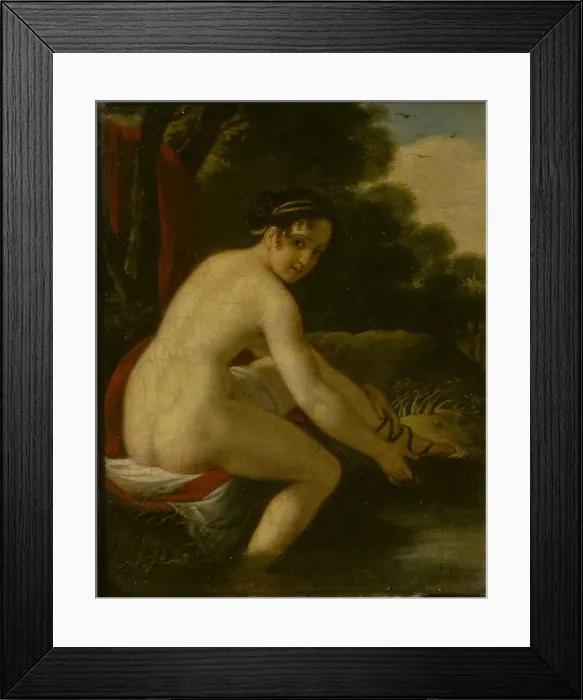 Framed Print : Susanna at her Bath, 1813. Artist: Yegorov, Alexei Yegorovich (1776-1851) Framed Print : Susanna at her Bath, 1813. Artist: Yegorov, Alexei Yegorovich (1776-1851)