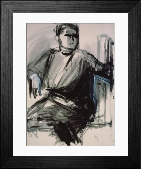 Framed Print : Self-portrait, 1934. Artist: Yermolayeva, Vera Mikhailovna (1893-1938) Framed Print : Self-portrait, 1934. Artist: Yermolayeva, Vera Mikhailovna (1893-1938)