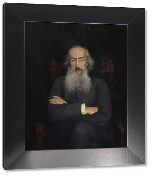 Portrait of the historian Konstantin Nikolayevich Bestuzhev-Ryumin (1829-1897), 1889. Artist: Zarudnaya-Kavos, Ekaterina Sergeevna (1862-1918)