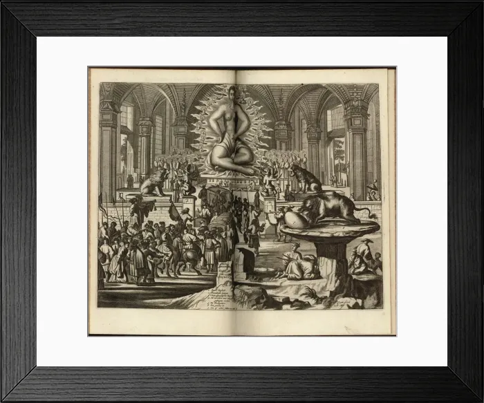 Framed Print : Illustration from: Gedenkwaerdige Gesantschappen der Oost-Indische Maetschappy in t Vereenigde Neder Framed Print : Illustration from: Gedenkwaerdige Gesantschappen der Oost-Indische Maetschappy in t Vereenigde Neder