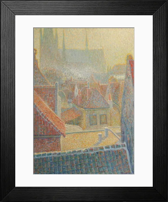 Framed Print : View of the church in Woerden, 1909 Framed Print : View of the church in Woerden, 1909