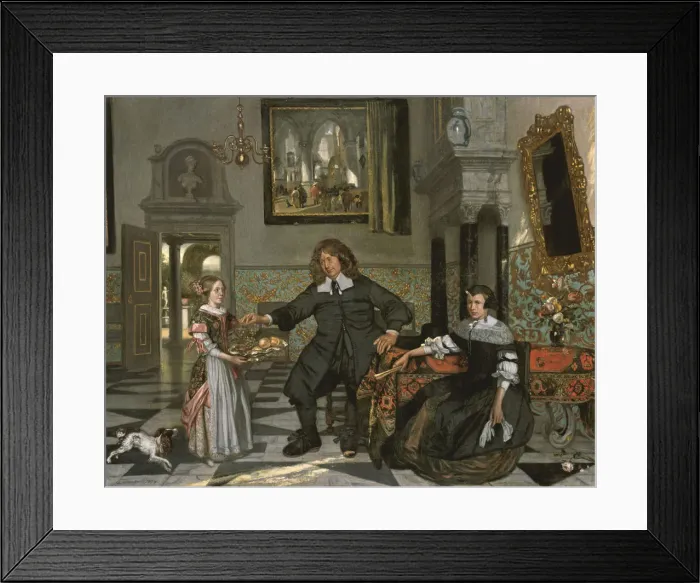 Framed Print : Family Portrait, 1678 Framed Print : Family Portrait, 1678