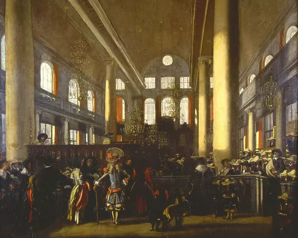 Interior of the Portuguese Synagogue in Amsterdam, c. 1680