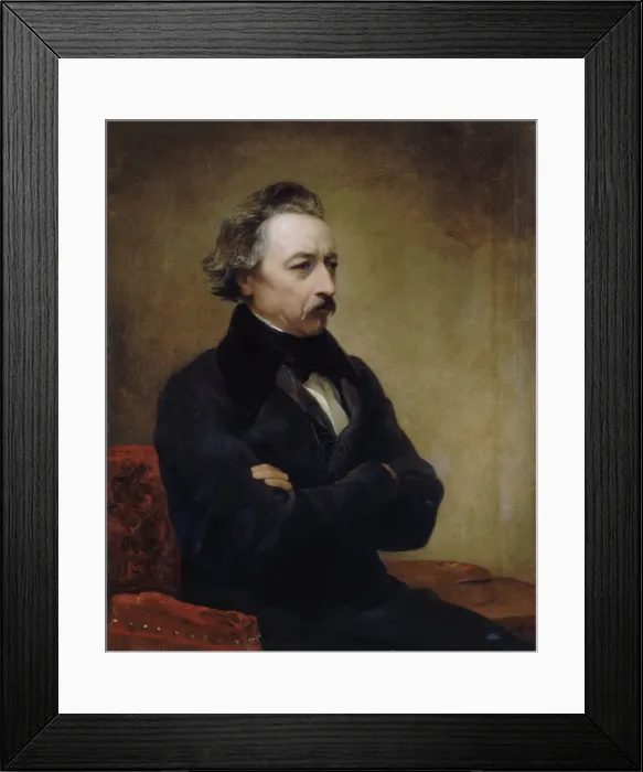 Framed Print : Portrait of Ary Scheffer (1795-1858), c. 1840 Framed Print : Portrait of Ary Scheffer (1795-1858), c. 1840