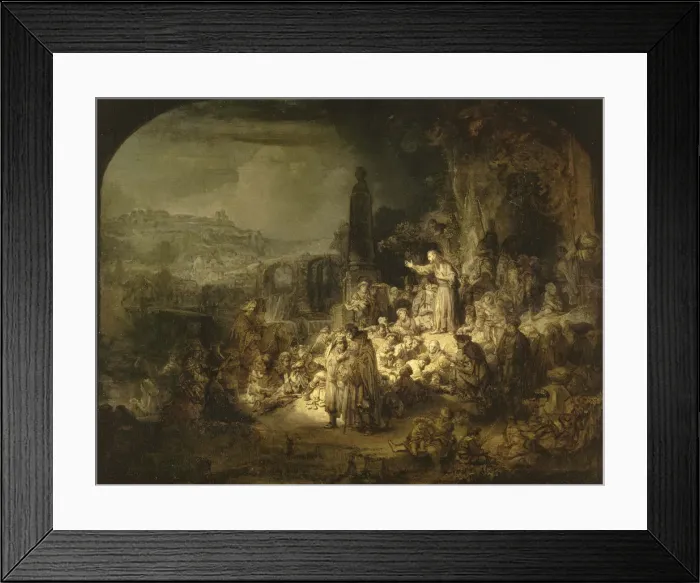 Framed Print : The Preaching of Saint John the Baptist, 1634-1635 Framed Print : The Preaching of Saint John the Baptist, 1634-1635