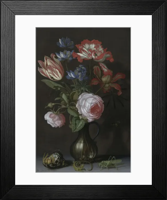 Framed Print : Still Life with flowers, c. 1630 Framed Print : Still Life with flowers, c. 1630