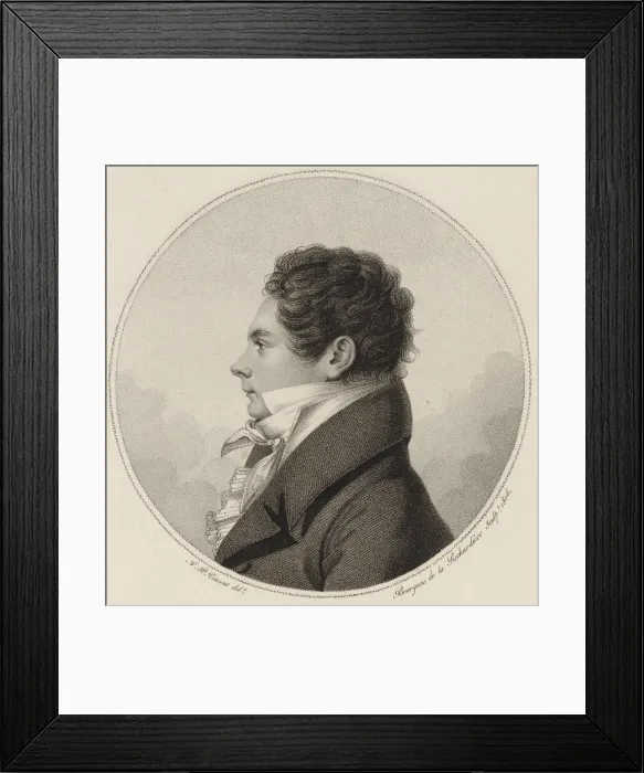 Framed Print : Portrait of the violinist and composer Ferdinand Gasse (1780-c. 1840), 1806 Framed Print : Portrait of the violinist and composer Ferdinand Gasse (1780-c. 1840), 1806