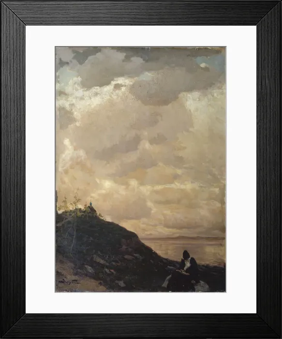 Framed Print : Heavenly space, 1911. Artist: Zarubin, Viktor Ivanovich (1866-1928) Framed Print : Heavenly space, 1911. Artist: Zarubin, Viktor Ivanovich (1866-1928)