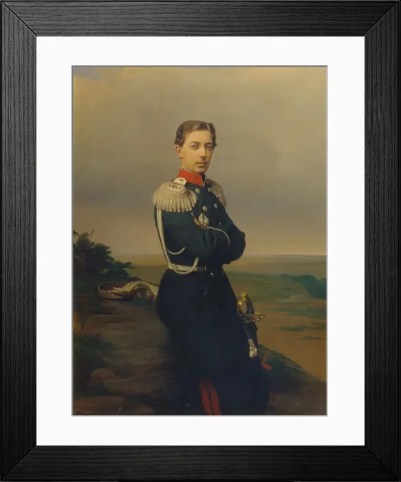 Framed Print : Portrait of Tsarevich Nicholas Alexandrovich of Russia (1843?1865). Artist: Zaryanko, Sergei Konstantinovich (1818-1870) Framed Print : Portrait of Tsarevich Nicholas Alexandrovich of Russia (1843?1865). Artist: Zaryanko, Sergei Konstantinovich (1818-1870)