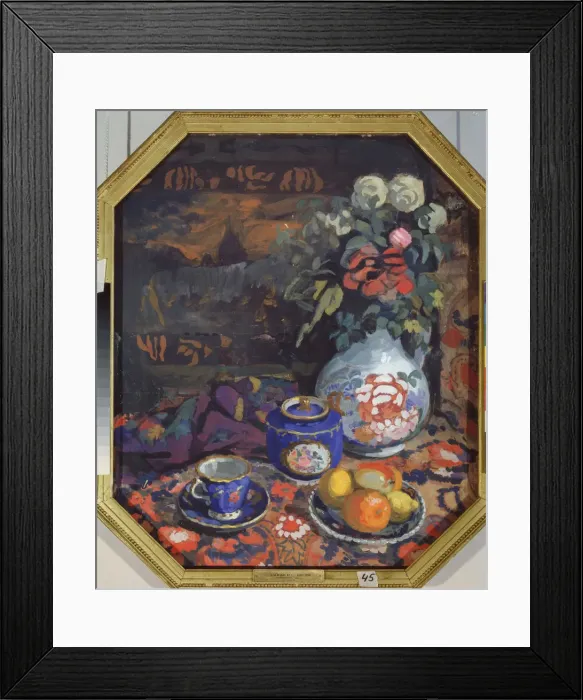 Framed Print : Still life, 1914. Artist: Zaytsev, Nikolai Semyonovich (1885-1938) Framed Print : Still life, 1914. Artist: Zaytsev, Nikolai Semyonovich (1885-1938)