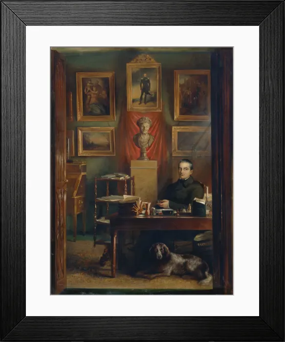 Framed Print : Portrait of Count Dmitry Petrovich Buturlin (1790-1849), 1851. Artist: Zelensky, Arnold Abramovich (1812-?) Framed Print : Portrait of Count Dmitry Petrovich Buturlin (1790-1849), 1851. Artist: Zelensky, Arnold Abramovich (1812-?)