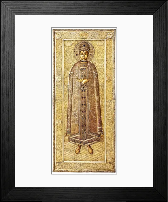 Framed Print : Reliquary of Tsarevich Dmitry, 1628?1630. Artist: Ovdokimov, Gavrila, (Workshop) (active 1628?1630)