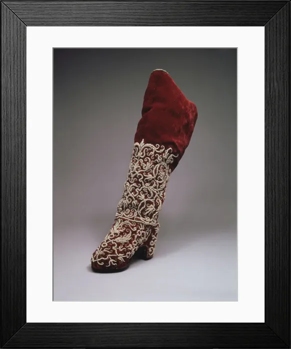 Framed Print : Lady boot, Second Half of the 17th cen Artist: Russian master Framed Print : Lady boot, Second Half of the 17th cen Artist: Russian master