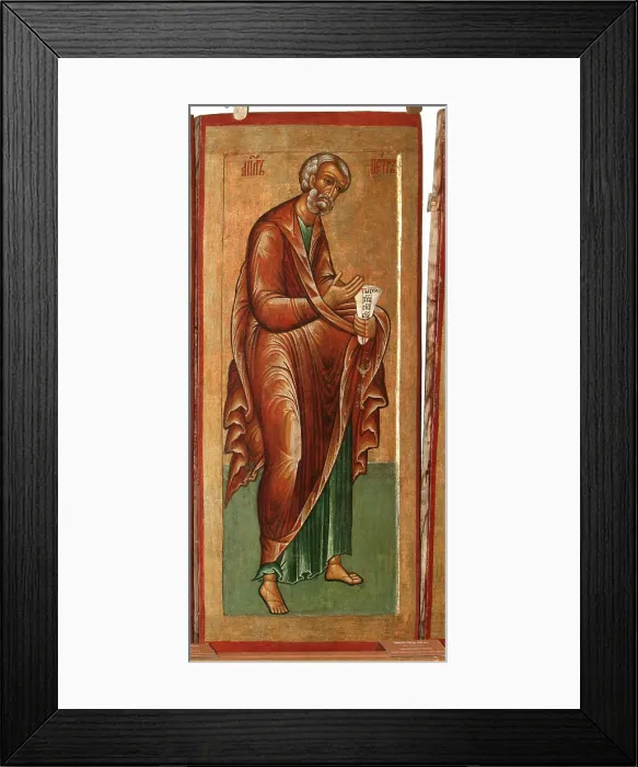 Framed Print : The Apostle Peter, 1645. Artist: Fomin, Terenty (active 1646?1670) Framed Print : The Apostle Peter, 1645. Artist: Fomin, Terenty (active 1646?1670)