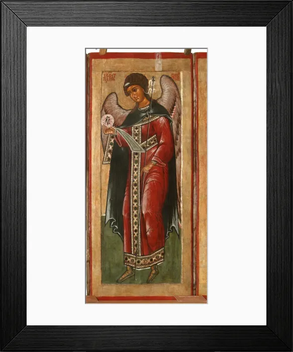 Framed Print : The Archangel Gabriel, 1645. Artist: Fomin, Terenty (active 1646?1670) Framed Print : The Archangel Gabriel, 1645. Artist: Fomin, Terenty (active 1646?1670)