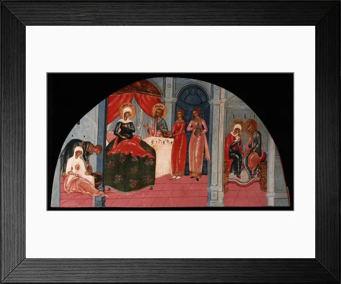 Framed Print : The Nativity of the Virgin, Mid of the 19th cen Artist: Russian icon Framed Print : The Nativity of the Virgin, Mid of the 19th cen Artist: Russian icon