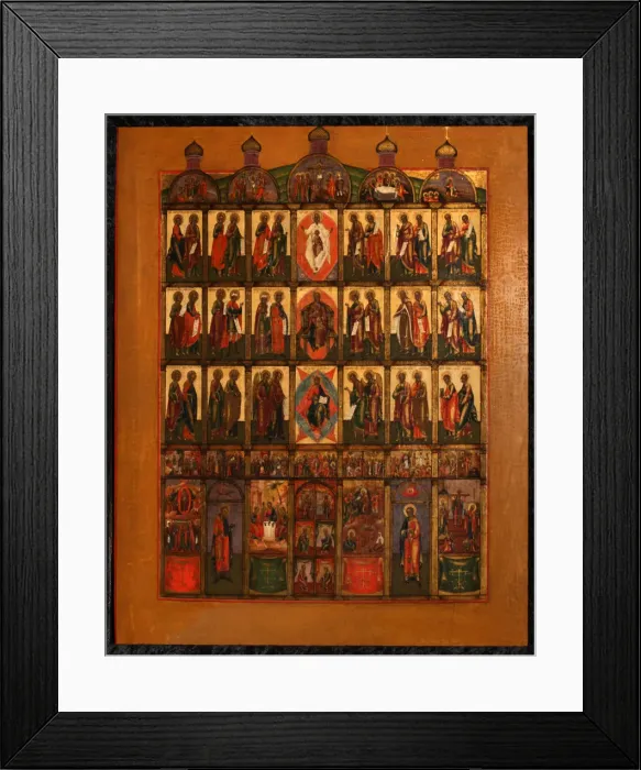 Framed Print : The Iconostasis, Early 19th cen Artist: Russian icon Framed Print : The Iconostasis, Early 19th cen Artist: Russian icon