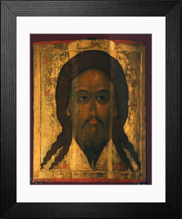 Framed Print : Holy Mandylion (The Vernicle), 1447. Artist: Serapion (active 1440s) Framed Print : Holy Mandylion (The Vernicle), 1447. Artist: Serapion (active 1440s)