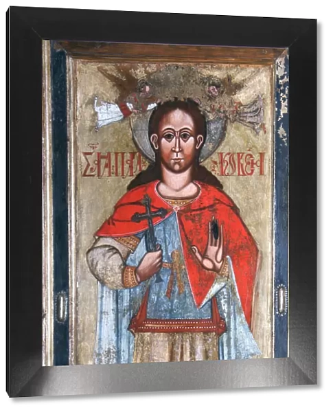 Saint Paraskeva Pyatnitsa, Early 17th cen Artist: Russian icon