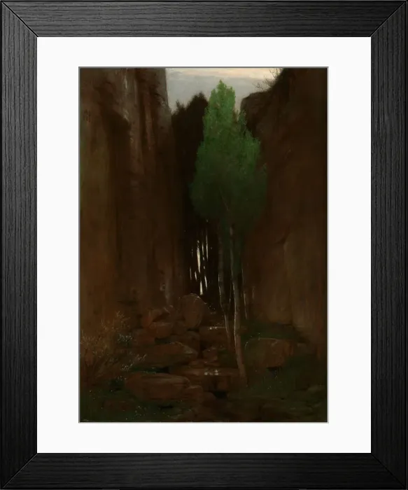 Framed Print : Spring in a Narrow Gorge, 1881. Artist: Bocklin, Arnold (1827-1901) Framed Print : Spring in a Narrow Gorge, 1881. Artist: Bocklin, Arnold (1827-1901)