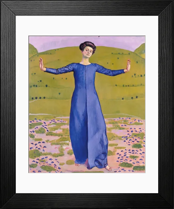 Framed Print : Song from afar, 1906. Artist: Hodler, Ferdinand (1853-1918) Framed Print : Song from afar, 1906. Artist: Hodler, Ferdinand (1853-1918)