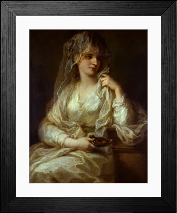 Framed Print : Portrait of a Lady as a Vestal Virgin, 1782. Artist: Kauffmann, Angelika (1741-1807) Framed Print : Portrait of a Lady as a Vestal Virgin, 1782. Artist: Kauffmann, Angelika (1741-1807)