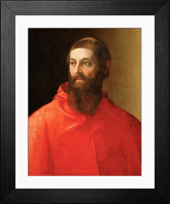 Framed Print : Portrait of the Cardinal Rodolfo Pio, ca 1545 Framed Print : Portrait of the Cardinal Rodolfo Pio, ca 1545