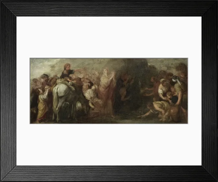 Framed Print : Moses Striking Water from the Rock, 1670 Framed Print : Moses Striking Water from the Rock, 1670